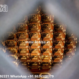 Wooden Classic Ceiling Design Pop Design For Television No-12861