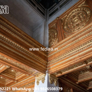 Wooden Classic Ceiling Design Decent Pop Design No-12863