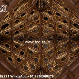 Wooden Classic Ceiling Design Gypsum Ceiling Latest Design No-12866