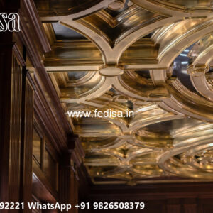 Wooden Classic Ceiling Design Cement Pop Design For Bedroom No-12880