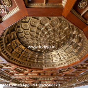 Wooden Classic Ceiling Design False Ceiling For Hall Price No-12916
