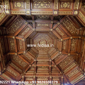 Wooden Classic Ceiling Design Plus Minus Pop Best Design No-12918