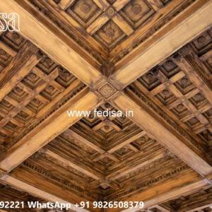 Wooden Classic Ceiling Design Ceiling Pop Latest Design No-12921