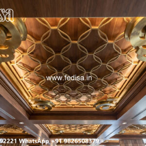 Wooden Classic Ceiling Design Short Pop Design No-12926