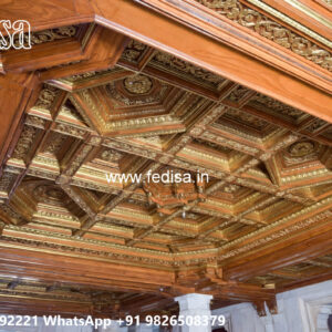 Wooden Classic Ceiling Design Room Wall Pop Design No-12942