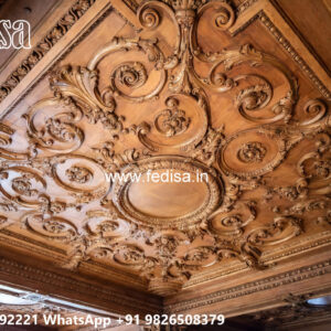 Wooden Classic Ceiling Design False Ceiling Design For Sitout No-12944