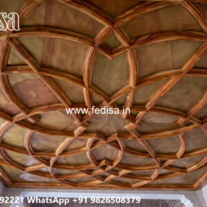 Wooden Classic Ceiling Design Living Room Pop Latest Design No-12947