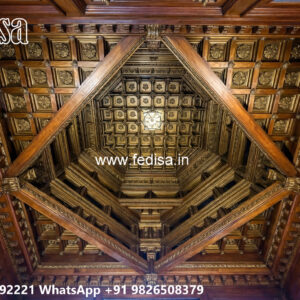Wooden Classic Ceiling Design Cross Pop Design No-12954