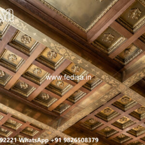 Wooden Classic Ceiling Design Pop False Ceiling Hall No-12961