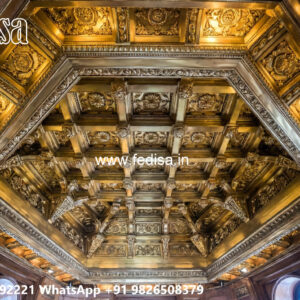 Wooden Classic Ceiling Design Down Ceiling Design No-12986