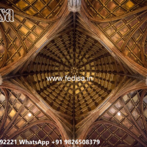 Wooden Classic Ceiling Design Plaster Ceiling Design No-12999