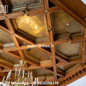 Wooden Classic Ceiling Design Kitchen Pop Design No-13015