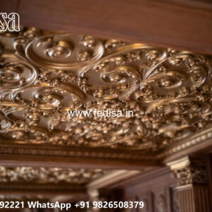 Wooden Classic Ceiling Design Simple False Ceiling Design No-13016