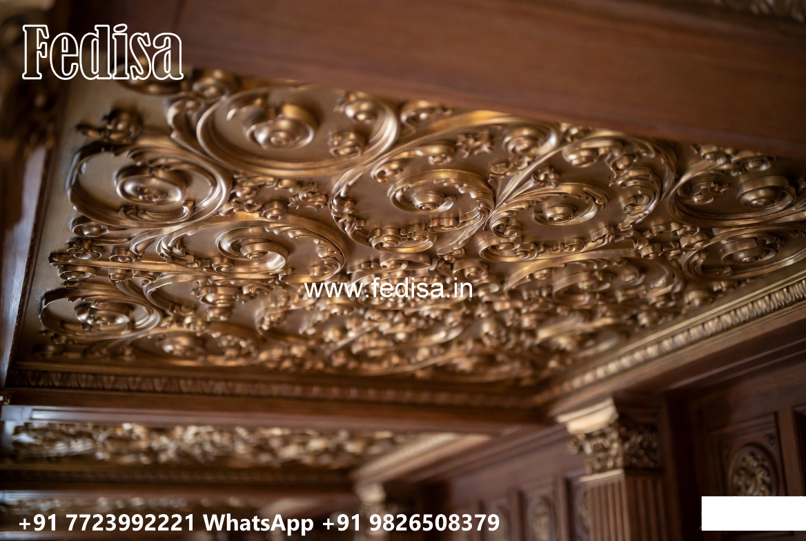 Wooden Classic Ceiling Design Simple False Ceiling Design No-13016