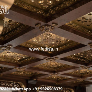 Wooden Classic Ceiling Design False Ceiling Design For Drawing Room No-13023