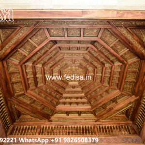 Wooden Classic Ceiling Design Ceiling Paint Design No-13024