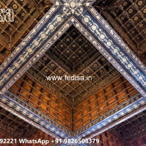 Wooden Classic Ceiling Design Gypsum Designs No-13039