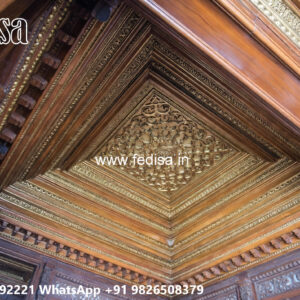 Wooden Classic Ceiling Design New Pop Design No-13040