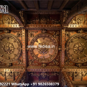 Wooden Classic Ceiling Design Pop Light Design No-13046