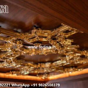 Wooden Classic Ceiling Design Simple Pop Design For Bedroom No-13054