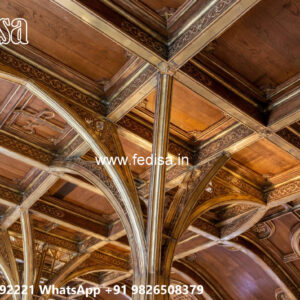 Wooden Classic Ceiling Design Pop Plus Minus Design For Porch No-13077