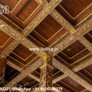 Wooden Classic Ceiling Design False Ceiling For Hall No-13089