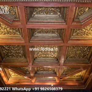 Wooden Classic Ceiling Design Latest Pop Design For Hall No-13110