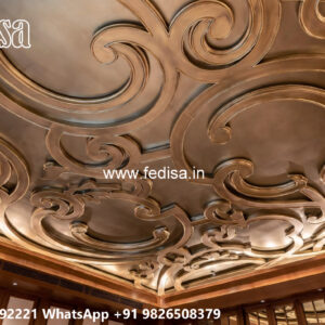 Wooden Classic Ceiling Design Down Ceiling Design For Lobby No-13111