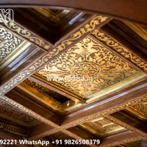 Wooden Classic Ceiling Design Modern Pop Plus Minus Design 2026 No-13118