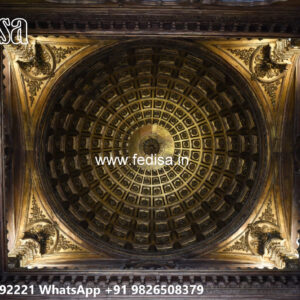 Wooden Classic Ceiling Design Plus Minus Pop Design With Color No-13120