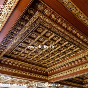 Wooden Classic Ceiling Design Cement Ceiling Design No-13124
