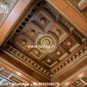 Wooden Classic Ceiling Design Gypsum Ceiling Design 2026 No-13131