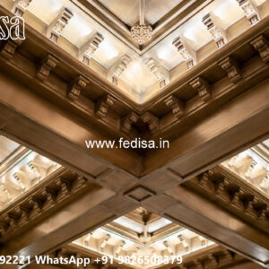 Wooden Classic Ceiling Design Modern Simple Pop Design No-13136
