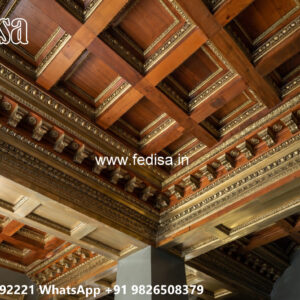 Wooden Classic Ceiling Design Fall Ceiling Design Latest No-13139