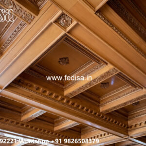 Wooden Classic Ceiling Design Gypsum Board Design 2026 No-13146