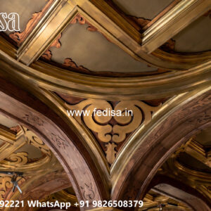 Wooden Classic Ceiling Design Office False Ceiling Design No-13153