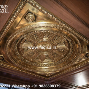 Wooden Classic Ceiling Design Lobby Ceiling Design No-13156