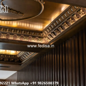 Wooden Classic Ceiling Design Porch Pop Design No-13158