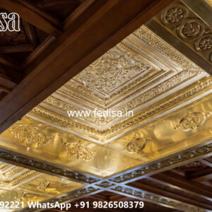 Wooden Classic Ceiling Design Plus Minus Pop Design For Hall No-13164