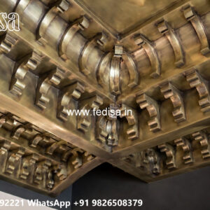 Wooden Classic Ceiling Design Cement Pop Design No-13179