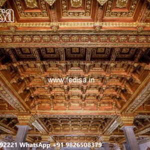 Wooden Classic Ceiling Design Pop Down Ceiling No-13183