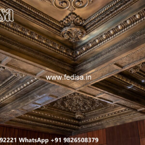 Wooden Classic Ceiling Design Wall Ceiling Design For Bedroom No-13187