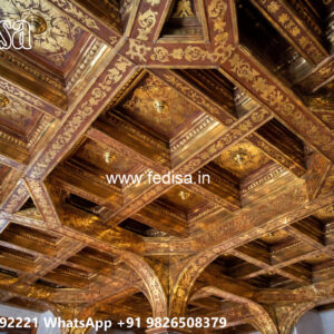 Wooden Classic Ceiling Design Modern Pop Design No-13200