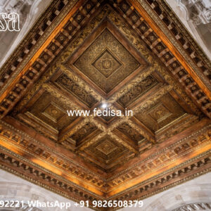 Wooden Classic Ceiling Design Forsling Design Bedroom No-13210