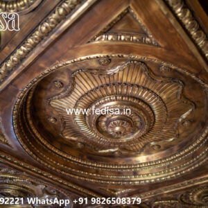 Wooden Classic Ceiling Design Pop Design 2026 No-13229