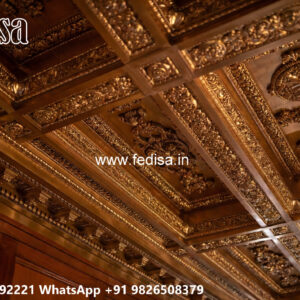 Wooden Classic Ceiling Design Cornice Molding Design No-13238