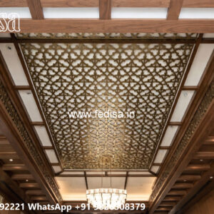 Wooden Classic Ceiling Design Restaurant Ceiling Design No-13243