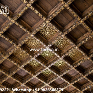 Wooden Classic Ceiling Design Pop Design Price No-13256