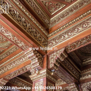 Wooden Classic Ceiling Design Master Bedroom False Ceiling Design No-13271