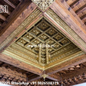 Wooden Classic Ceiling Design Plaster Of Paris Ceiling Design No-13277